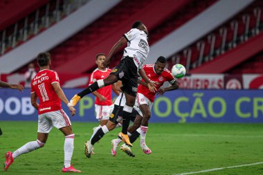 Flamengo - Brezilya 1. Lig Futbol Ligi 'nin biseksüel şampiyonu. 25 Şubat 2021, Sao Paulo, Brezilya: Flamengo takımı Sao Paulo 'daki Morumbi Stadyumu' nda Sao Paulo futbol takımına karşı oynadığı B-Championship maçını kutluyor. 