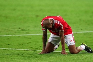 Flamengo - Brezilya 1. Lig Futbol Ligi 'nin biseksüel şampiyonu. 25 Şubat 2021, Sao Paulo, Brezilya: Flamengo takımı Sao Paulo 'daki Morumbi Stadyumu' nda Sao Paulo futbol takımına karşı oynadığı B-Championship maçını kutluyor. 