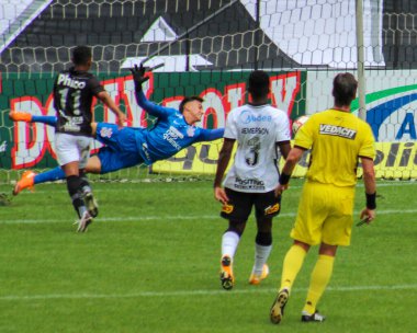 Gaucho Şampiyonası: Gremio, Brasil / Pel 'e karşı. 3 Mart 2021, Porto Alegre, Rio Grande do Sul, Brezilya: Pelotas 'lı Gremio ve Brasil arasındaki futbol maçı, Arena do Gremio' da oynanan Gaucho Şampiyonası 'nın ikinci turu için geçerlidir.