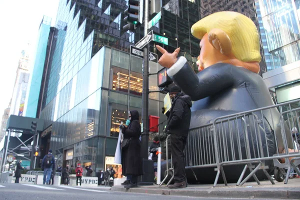 Presidente Donald Trump Está Vuelta Nueva York Por Primera Vez —  Fotos de Stock