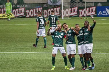 Paulista Şampiyonluk Serisi A: Sao Caetano Corinthians 'a karşı. 14 Mart 2021, Sao Paulo, Brezilya: Sao Caetano ve Corinthians arasındaki futbol maçı, Paulista Şampiyonası serisinin 4. turu için geçerlidir.