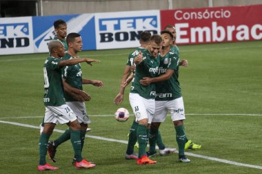 Paulista Şampiyonluk Serisi A: Sao Caetano Corinthians 'a karşı. 14 Mart 2021, Sao Paulo, Brezilya: Sao Caetano ve Corinthians arasındaki futbol maçı, Paulista Şampiyonası serisinin 4. turu için geçerlidir.