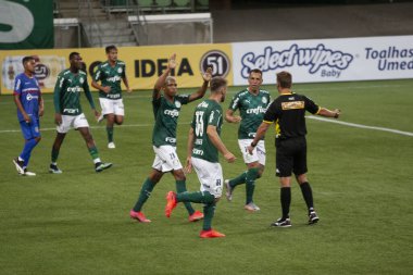 Paulista Şampiyonluk Serisi A: Sao Caetano Corinthians 'a karşı. 14 Mart 2021, Sao Paulo, Brezilya: Sao Caetano ve Corinthians arasındaki futbol maçı, Paulista Şampiyonası serisinin 4. turu için geçerlidir.