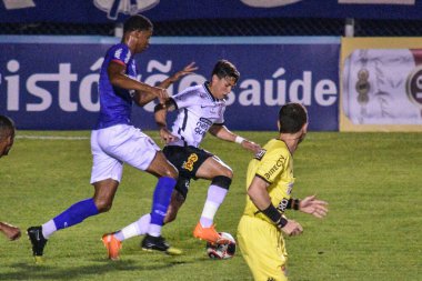 Paulista Şampiyonluk Serisi A: Sao Caetano Corinthians 'a karşı. 14 Mart 2021, Sao Paulo, Brezilya: Sao Caetano ve Corinthians arasındaki futbol maçı, Paulista Şampiyonası serisinin 4. turu için geçerlidir.