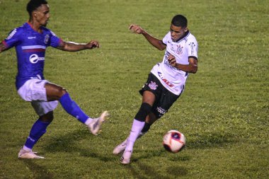 Paulista Şampiyonluk Serisi A: Sao Caetano Corinthians 'a karşı. 14 Mart 2021, Sao Paulo, Brezilya: Sao Caetano ve Corinthians arasındaki futbol maçı, Paulista Şampiyonası serisinin 4. turu için geçerlidir.