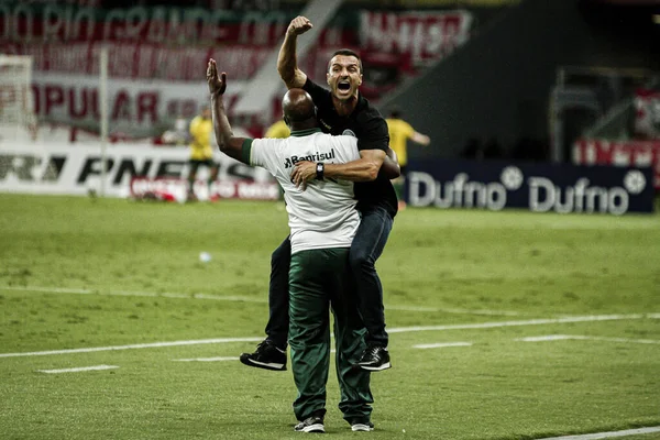 Gaucho Şampiyonası: Uluslararası Gençlik Karşıtı. 1 Mart 2021, Porto Alegre, Rio Grande do Sul, Brezilya: Beira-Rio Stadyumu 'nda oynanan Gaucho Şampiyonası' nın ilk turu için geçerli olan Internacional ve Juventude arasındaki futbol maçı