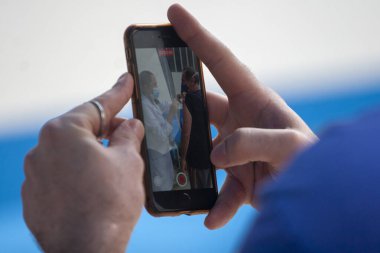  Sao Paulo 'da 80 yaşın üzerindeki yaşlı insanların aşısı. 1 Mart 2021, Sao Paulo, Brezilya: Bela Vista, Sao Paulo 'daki UBS HUMAITA' da (Temel Sağlık Birimi) 80 yaşın üzerindeki yaşlı insanlara karşı aşı