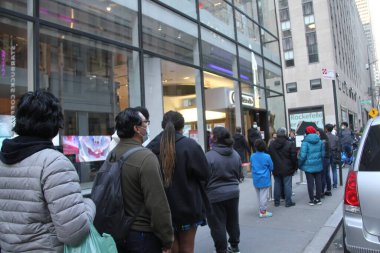 New York Şehri yavaş yavaş normale dönüyor. 7 Mart 2021, New York, ABD: COVID-19 salgınından sonra New York şehri yavaş yavaş normale dönüyor