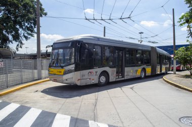 19 Temmuz 2020, Sao Paulo, Brezilya: Sao Paulo, Brezilya 'da otobüs