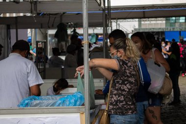 Porto Alegre 'deki Kutsal Hafta boyunca 241. Balık Fuarı. 31 Mart 2021, Porto Alegre, Rio Grande do Sul, Brezilya: Porto Alegre Balık Fuarı bu Çarşamba başlıyor ve 2 Nisan Cuma gününe kadar devam edecek