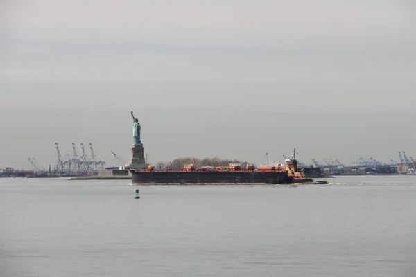 Vista Ciudad Nueva York Desde Staten Island Abril 2021 Staten — Foto de Stock