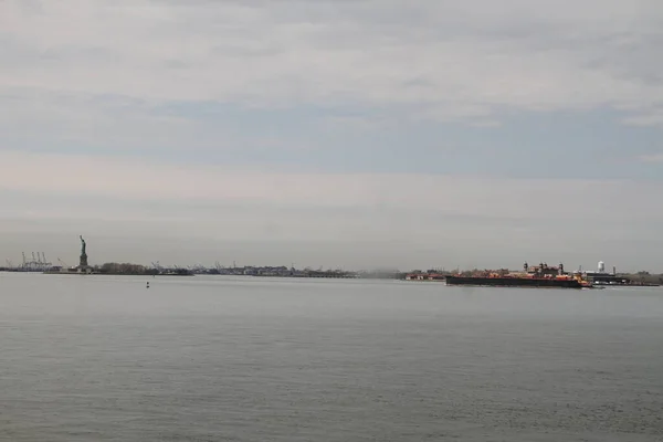 Vista Ciudad Nueva York Desde Staten Island Abril 2021 Staten — Foto de Stock