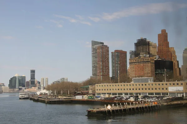 New York Citys View Fra Staten Island April 2021 Staten – stockfoto