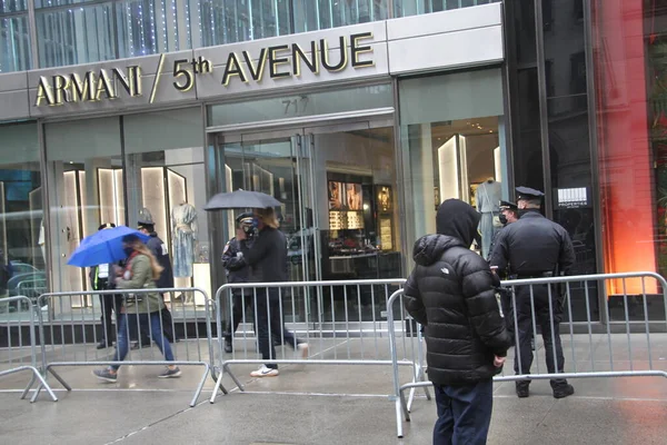 Nazionalista Bianco Nazista Scortato Dalla Polizia New York Durante Una — Foto Stock