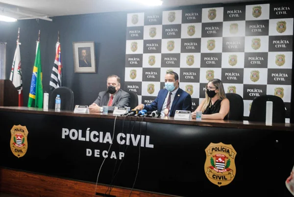 Sao Paulo 2021 Poli Ağutlari Geçen Yıl Sivil Polis Tarafından — Stok fotoğraf