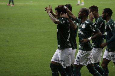 Conmebol Recopa Finali: Palmeiras 'a karşı Defensa Y Justicia. 14 Nisan 2021, Brezilya Federal Bölgesi: Palmeiras, Conmebol Recopa 'nın rövanş maçı finalinde Defensa y Justicia ile karşılaşacak 