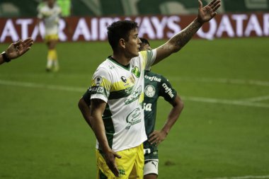 Conmebol Recopa Finali: Palmeiras 'a karşı Defensa Y Justicia. 14 Nisan 2021, Brezilya Federal Bölgesi: Palmeiras, Conmebol Recopa 'nın rövanş maçı finalinde Defensa y Justicia ile karşılaşacak 