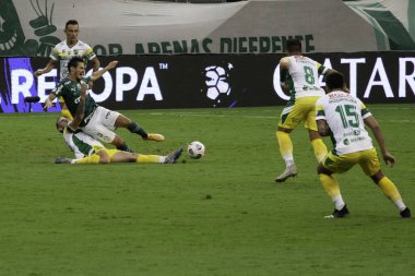 Conmebol Recopa Finali: Palmeiras 'a karşı Defensa Y Justicia. 14 Nisan 2021, Brezilya Federal Bölgesi: Palmeiras, Conmebol Recopa 'nın rövanş maçı finalinde Defensa y Justicia ile karşılaşacak 