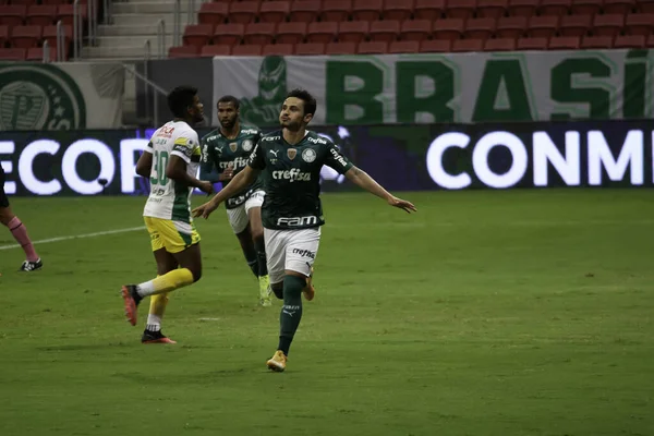 Conmebol Recopa Final Palmeiras Defensa Justicia April 2021 Brasilia Federal — Foto de Stock