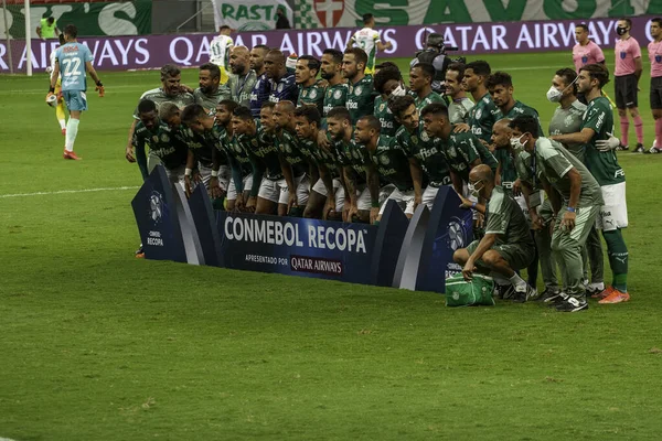 Conmebol Recopa Finali Palmeiras Karşı Defensa Justicia Nisan 2021 Brezilya — Stok fotoğraf