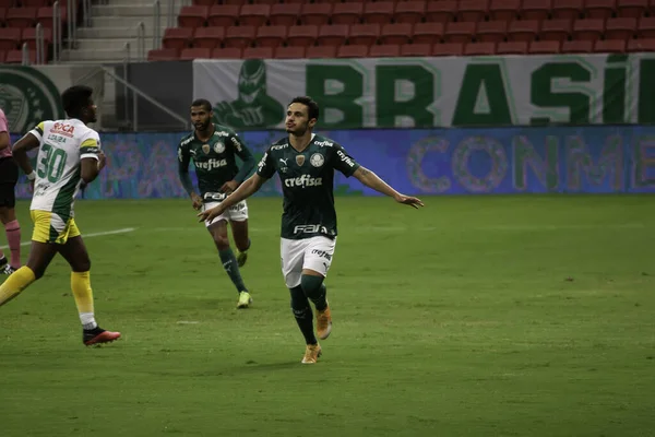 Conmebol Recopa Final Palmeiras Defensa Justicia April 2021 Brasilia Brasiliens — Stockfoto