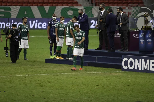 Brasilia 2021 Obrana Spravedlnost Šampion Conmebol Recopa Final Defensa Justicia — Stock fotografie