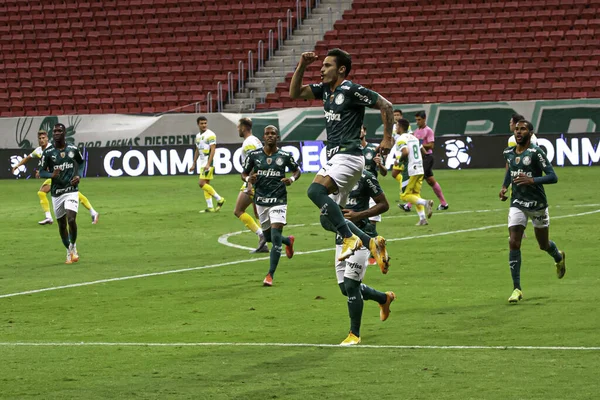 Conmebol Recopa Finale Palmeiras Defensa Justicia April 2021 Brasilia Federal — Stockfoto