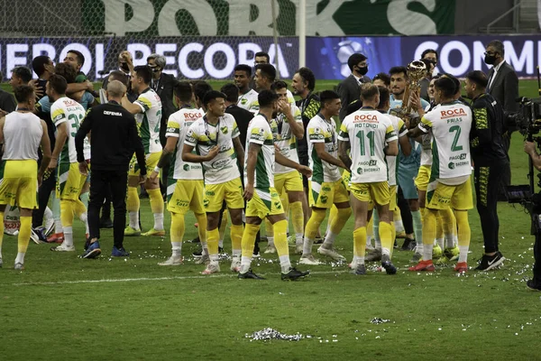 Brasília 2021 Defensa Justicia Argentina Palmeiras Brasil Final Conmebol Recopa — Fotografia de Stock