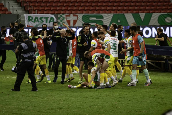 Brasilia 2021 Defense Justice Champion Conmebol Recopa Final Defensa Justicia — Stock Photo, Image