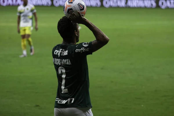 Conmebol Recopa Final Palmeiras Defensa Justicia Engelsk April 2021 Brasilia – stockfoto