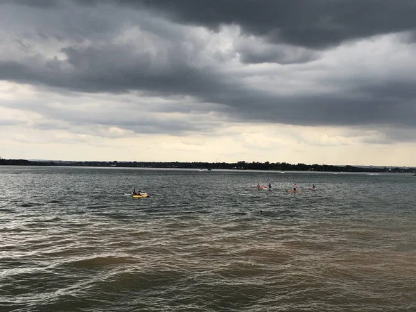 Movimento Persone Lago Paranoa Brasilia Aprile 2021 Brasilia Distretto Federale — Foto Stock