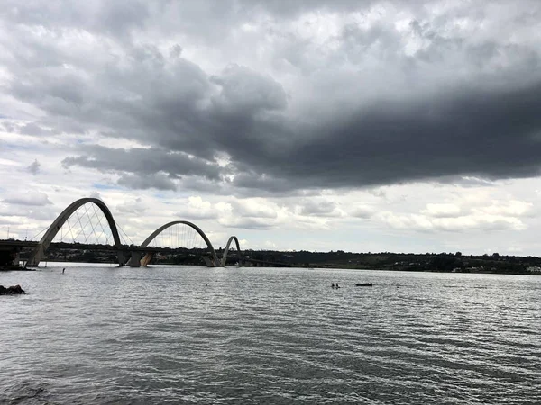 Movimento Persone Lago Paranoa Brasilia Aprile 2021 Brasilia Distretto Federale — Foto Stock