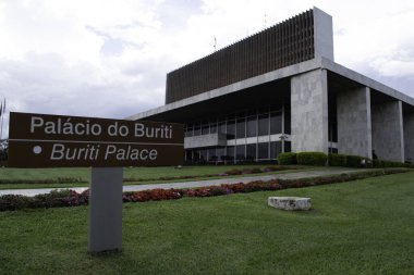 Brasilia 'nın yıldönümü. 21 Nisan 2021, Brasilia, Federal Bölge, Brezilya: Tiradentes gününe ek olarak, Brasilia 'nın doğum günü de bu çarşamba kutlanıyor. Tarih, federal sermayenin açılışının 61. yıldönümü.
