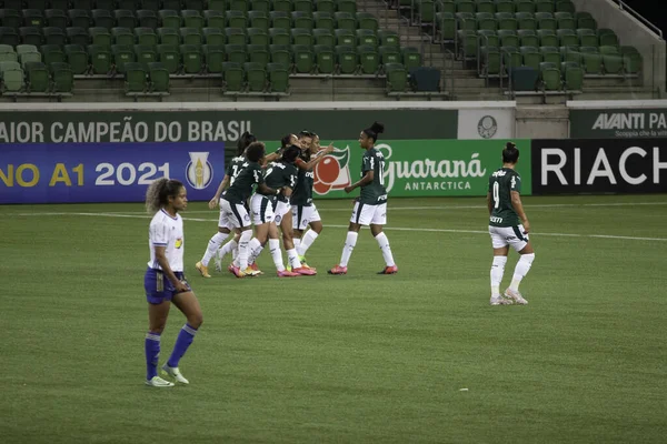 Aprile 2021 San Paolo Brasile Prima Divisione Femminile Brasiliana Calcio — Foto Stock