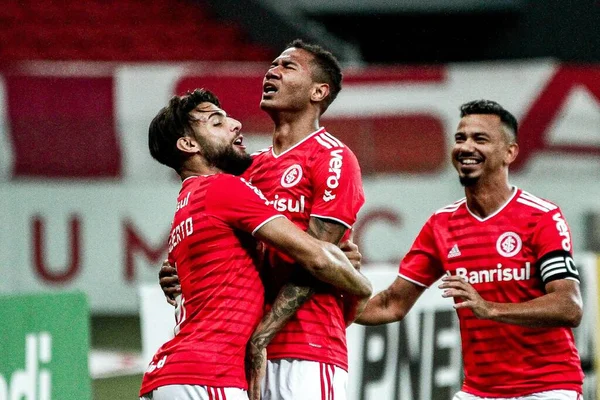 Brasil Abril 2021 Campeonato Gaúcho Gremio Sao Novo Hamburgo Jogo — Fotografia de Stock