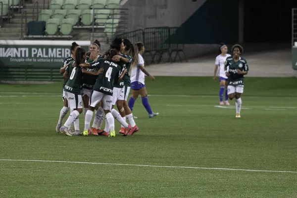 April 2021 Sao Paulo Brasilien Brasilianische Frauenfußball Liga Corinthians Napoli — Stockfoto