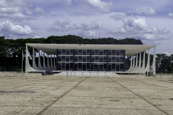 Monuments Bâtiments Publics Brasilia Brésil Avril 2021 Place Des Trois — Photo