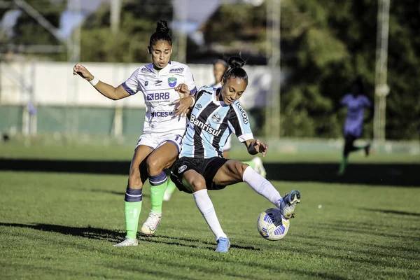 Brazilian 1St Division Female Soccer League Gremio Minas Abril Gravata — Foto de Stock