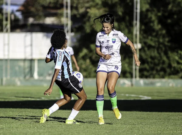 Brazil Osztály Női Labdarúgó Liga Gremio Minas Április Gravata Rio — Stock Fotó