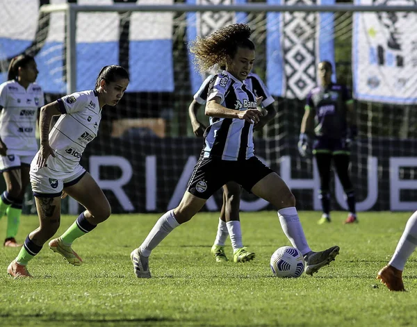 Braziliaanse Divisie Vrouwelijke Voetbal League Gremio Minas April Gravata Rio — Stockfoto