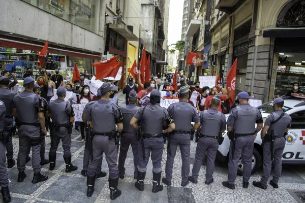 Demonstration International Labor Day May 2021 Porto Alegre Brazil Union — Stock Photo, Image