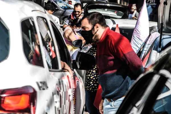 Manifestazione Vita Giorno Del Lavoro San Paolo Maggio 2021 San — Foto Stock