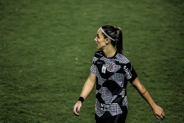 Brazilská Divize Female Soccer League Santos Corinthians Května 2021 Santos — Stock fotografie