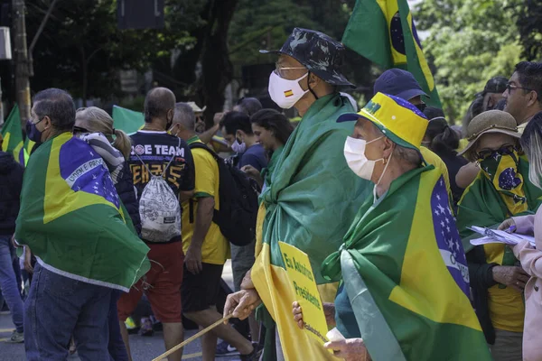 Demonstration Für Das Leben Tag Der Arbeit Sao Paulo Mai — Stockfoto