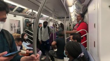 Jon Joshua subway performer in New York, USA