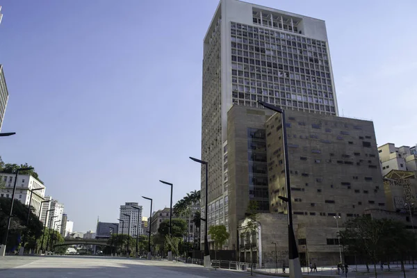 Vista Vale Anhangabau Maio São Paulo Brasil Vista Vale Anhangabau — Fotografia de Stock