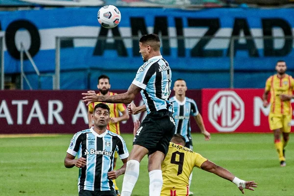 Conmebol Copa Sudamericana Adına Gremio Aragua Arasında Oynanan Futbol Maçı — Stok fotoğraf