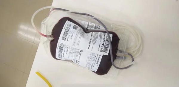 サンパウロ血液センターでの献血キャンペーン 2021年5月8日ブラジル サンパウロ クリニカスにあるサンパウロ血液財団での運動 今週土曜日 — ストック写真