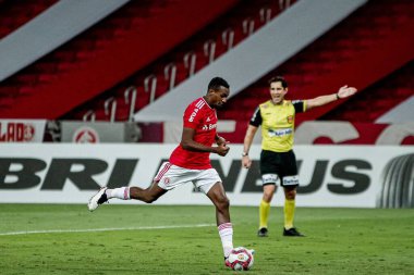  Uluslarası Gençlik ve Gençlik arasındaki maç. 8 Mayıs 2021, Porto Alegre, Brezilya: Porto Alegre (SC) 'deki Beira-Rio Stadyumu' nda düzenlenen Gaucho Futbol Şampiyonası 2021 yarı finali için geçerli olan Internacional vs Juventude arasındaki maç)