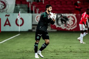  Uluslarası Gençlik ve Gençlik arasındaki maç. 8 Mayıs 2021, Porto Alegre, Brezilya: Porto Alegre (SC) 'deki Beira-Rio Stadyumu' nda düzenlenen Gaucho Futbol Şampiyonası 2021 yarı finali için geçerli olan Internacional vs Juventude arasındaki maç)